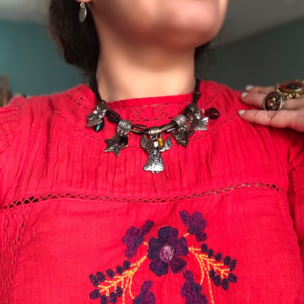 Handmade Angels boho chick short necklace